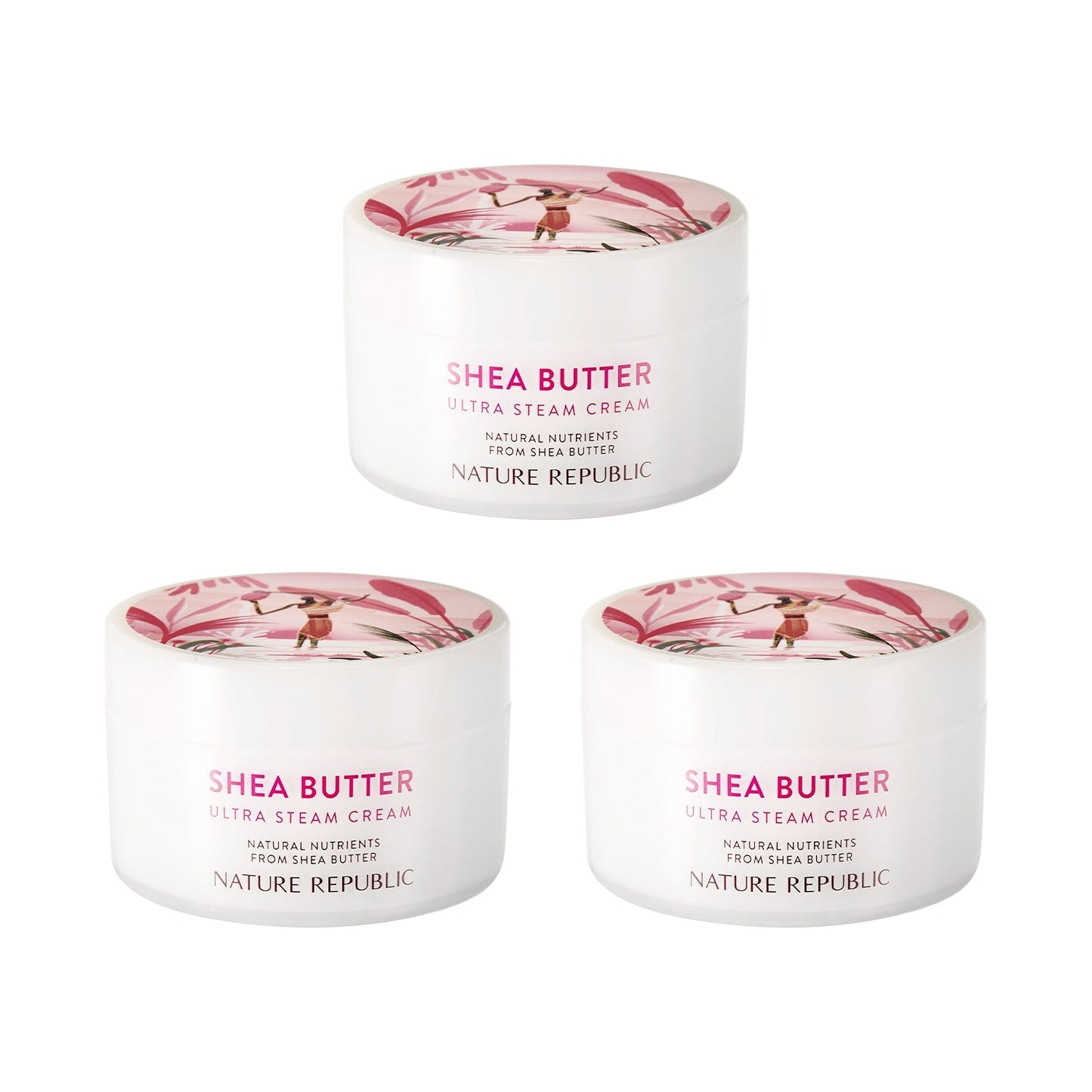 Shea Butter Steam Cream Ultra Triple Value Set (Dry Skin)